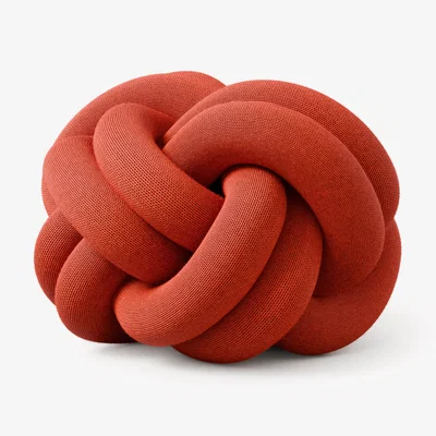 Nordic Nest Design House Stockholm Knot cushion Orange red