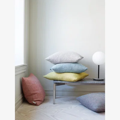 Nordic Nest Røros Tweed Una cushion 50x50 cm Grey