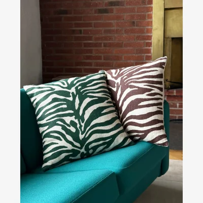 Nordic Nest Tinted Karlberg decorative cushion 50x50 cm Green