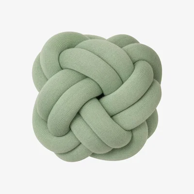 Nordic Nest Knot pillow Mint green