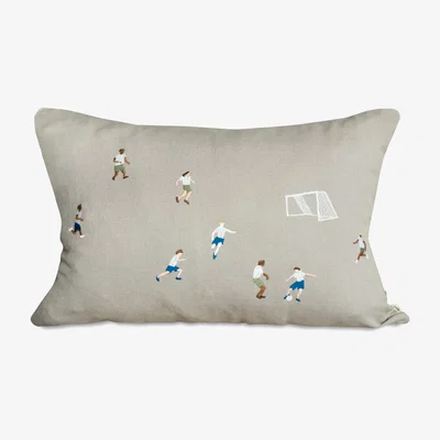 Nordic Nest Soccer footboll pillowcase 58x38 cm Mix-nature