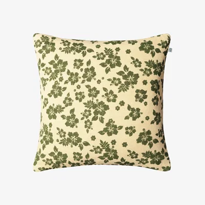 Nordic Nest Indu pillowcase 50x50 cm Light beige-cactus green