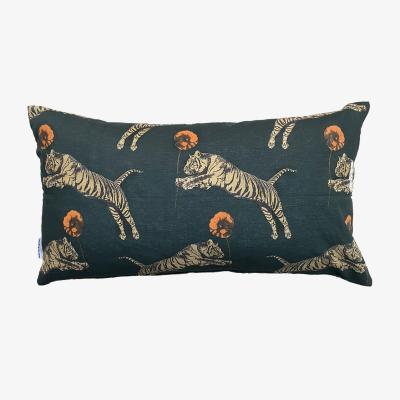 Nordic Nest Poppy cushion cover 40x70 cm green