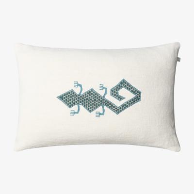 Nordic Nest Gecko pillowcase 60x40 cm Off white-heaven blue