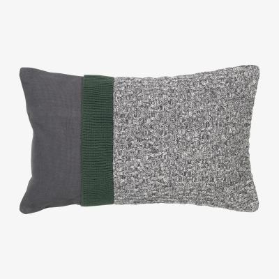 Nordic Nest Knit cushion cover 30x50 cm Dark grey-sycamore