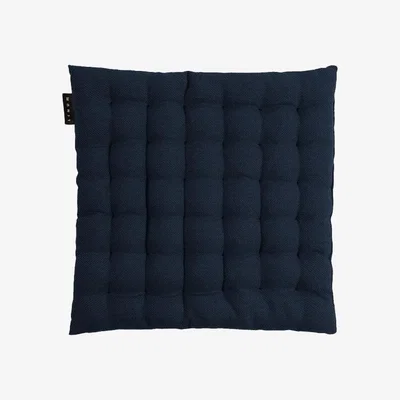 Nordic Nest Linum Pepper seat cushion 40x40 cm Dark navy blue