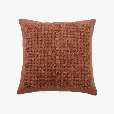Nordic Nest Bloomingville cushion with woven pattern Red