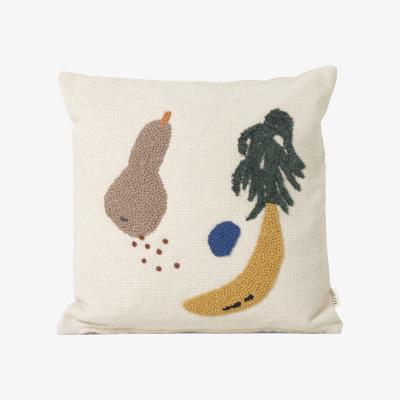 Nordic Nest Cushion with image 40 x 40 cm banana