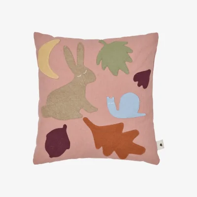 Nordic Nest Ferm Living Lunden cushion Rose-multi 30x30 cm