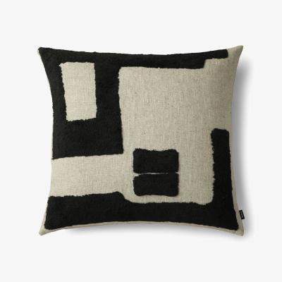 Nordic Nest Tinted Franck cushion 55x55 cm Black-white