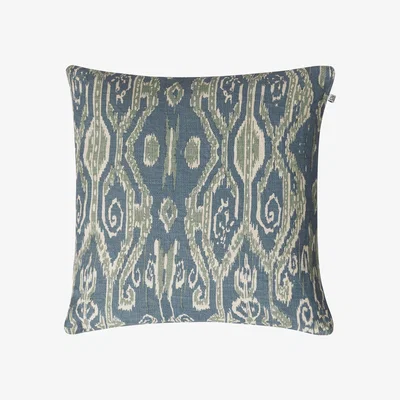 Nordic Nest Ikat Madras cushion cover 50x50 cm heaven blue-aqua