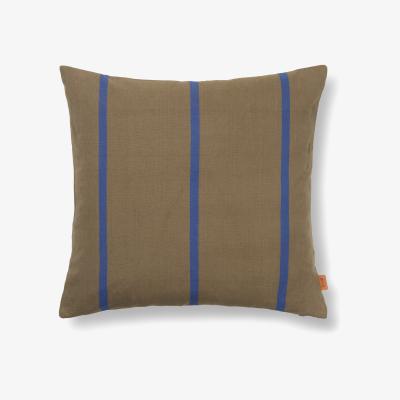 Nordic Nest Ferm Living Grand cushion 50x50 cm Olive-bright blue