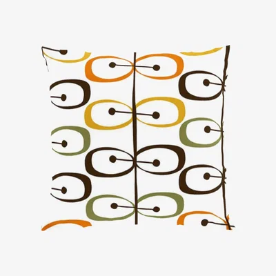 Nordic Nest Kiwi cushion cover 47x47 cm yellow-orange