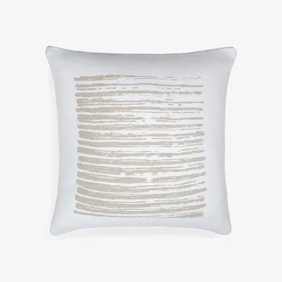Nordic Nest Ethnicraft Linear square pillow 50x50 cm White