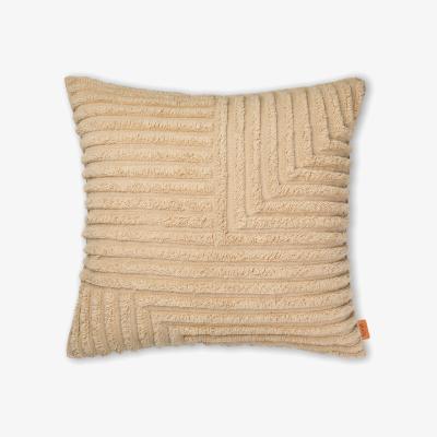Nordic Nest Crease cushion 80x80 cm Light Sand
