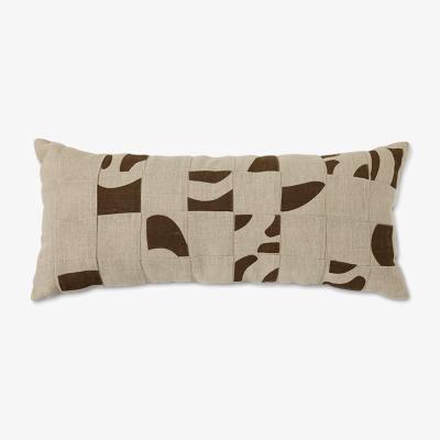 Nordic Nest HKliving Natural patched cushion 30x70 cm Beige