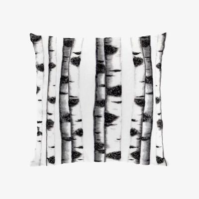 Nordic Nest Skogsbryn cushion cover black-white