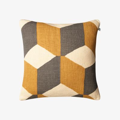 Nordic Nest Hawa pillowcase 50x50 cm Light beige-grey-spicy yellow