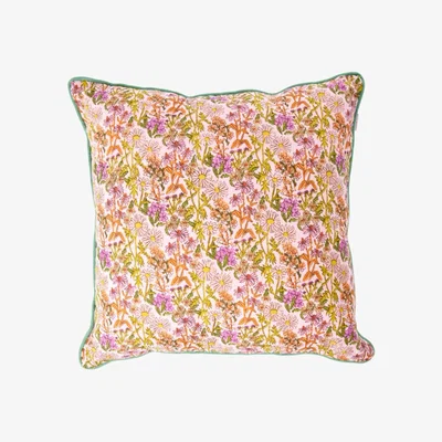 Nordic Nest RICE Rice cushion flowers 40x40 cm Multi-green