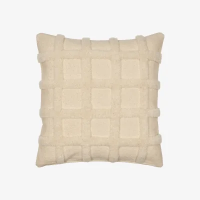 Nordic Nest Ferm Living Norte grid cushion Off-white 50x50 cm