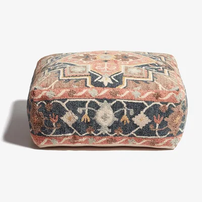 OKA OKA, Haoma Floor Cushion - Midnight Blue, Floor Cushions, Wool, Persian