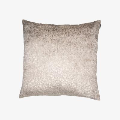 Olivia's Malini Burnt Velvet Cushion in Taupe - 56 x 56cm