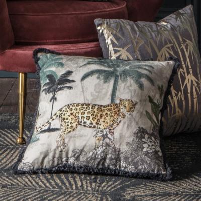 Olivia's Gallery Interiors Leopard Cushion / Fringe