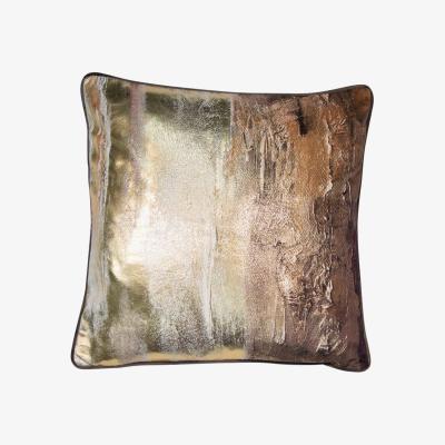 Olivia's Malini Earth Abstract Cushion in Bronze|Outlet