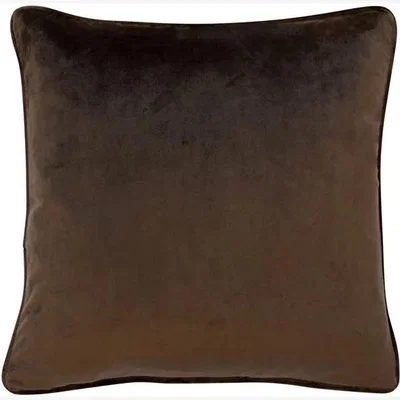 Olivia's Malini Large Luxe Cushion in Chocolate