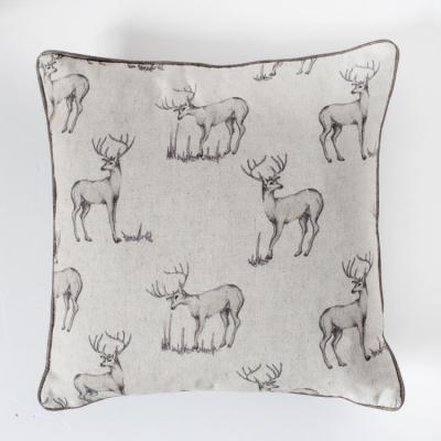 Olivia's Gallery Direct All Over Stag Cushion Natural