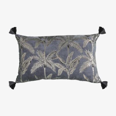 Olivia's Gallery Interiors Palm Tassel Metallic Cushion