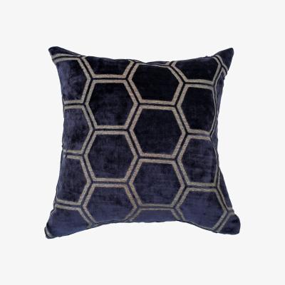 Olivia's Malini Large Ivor Cushion in Navy