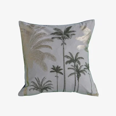 Olivia's Gallery Direct Palm Trees Metallic Cushion | Outlet