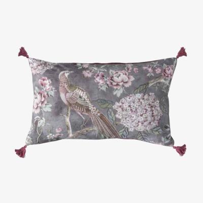 Olivia's Gallery Interiors Floral Partridge Tassel Cushion | Outlet