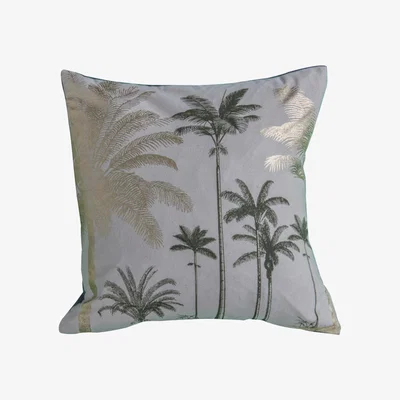 Olivia's Gallery Interiors Palm Trees Metallic Cushion | Outlet
