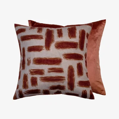 Olivia's Malini Kentish Cushion in Rust