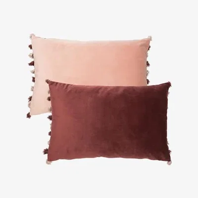 Olivia's Malini Nappa Double Sided Cushion in Pink