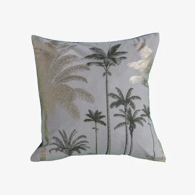 Olivia's Gallery Direct Palm Trees Metallic Cushion