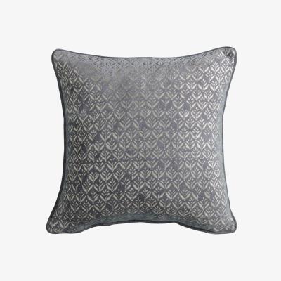 Olivia's Gallery Direct Metallic Printed Cushion / Grey