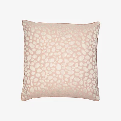 Olivia's Malini Pebble Weave Cushion in Blush - 43 x 43cm