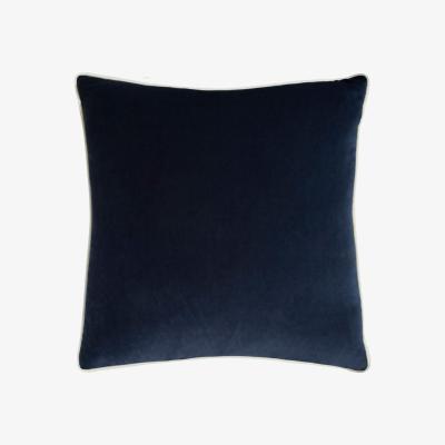 Olivia's Andrew Martin Pelham Denim Cushion with Milk Piping