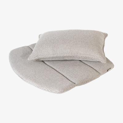 Olivia's Cane-line Breeze Light Grey Lounge Outdoor Chair Cushion Set
