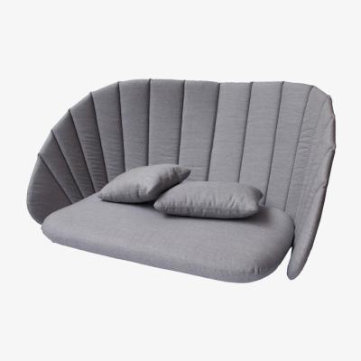 Olivia's Cane-line Peacock 2-Seater Sofa Grey Outdoor Cushion Set