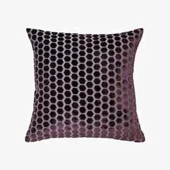 Olivia's Malini Large Oslo Cushion in Aubergine