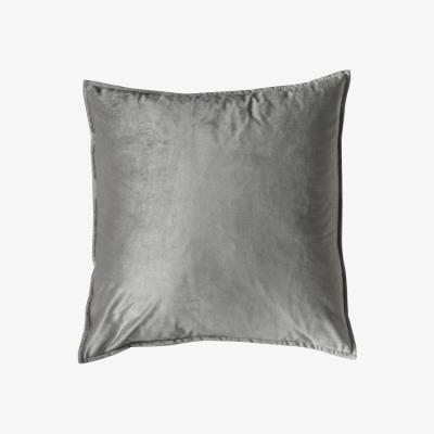 Downtown Meto Velvet Oxford Filled Cushion - Silver