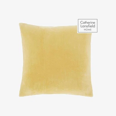 Downtown Catherine Lansfield Raschel Velvet Touch Cushion Ochre