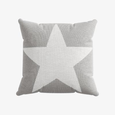 Downtown Helena Springfield Star Cushion Grey, Knitted