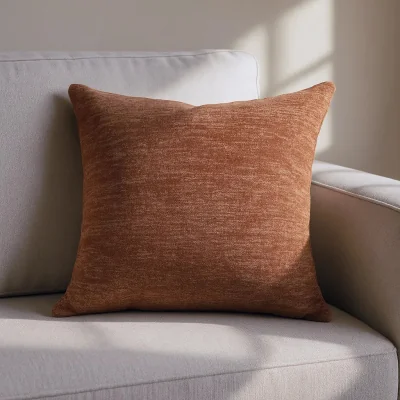 Downtown Style Furnishings Avon Textured Cushion 45cm - Terracotta