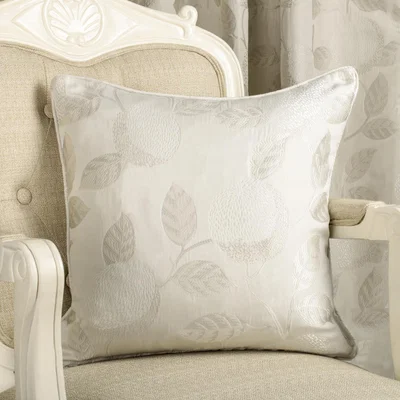 Downtown Curtina Bramford Jacquard Natural Filled Cushion 17x17-inch