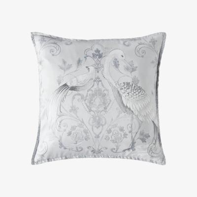 Downtown Laura Ashley Tregaron Embroidered 50cm Cushion - Silver